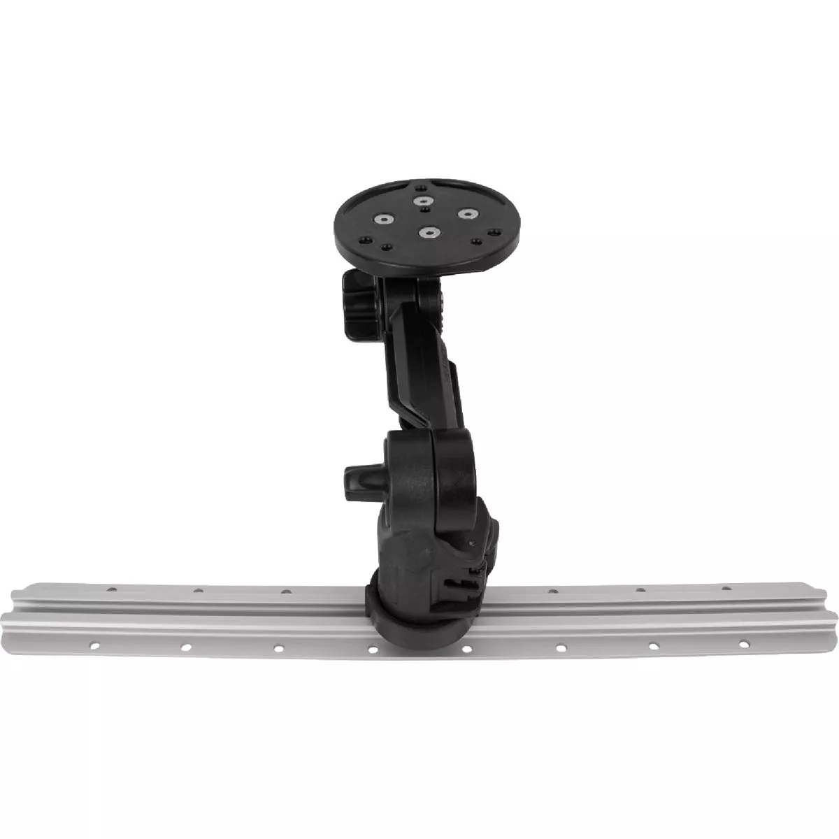 YakAttack Round Base Fish Finder Mount with Track Mounted LockNLoad Mounting System