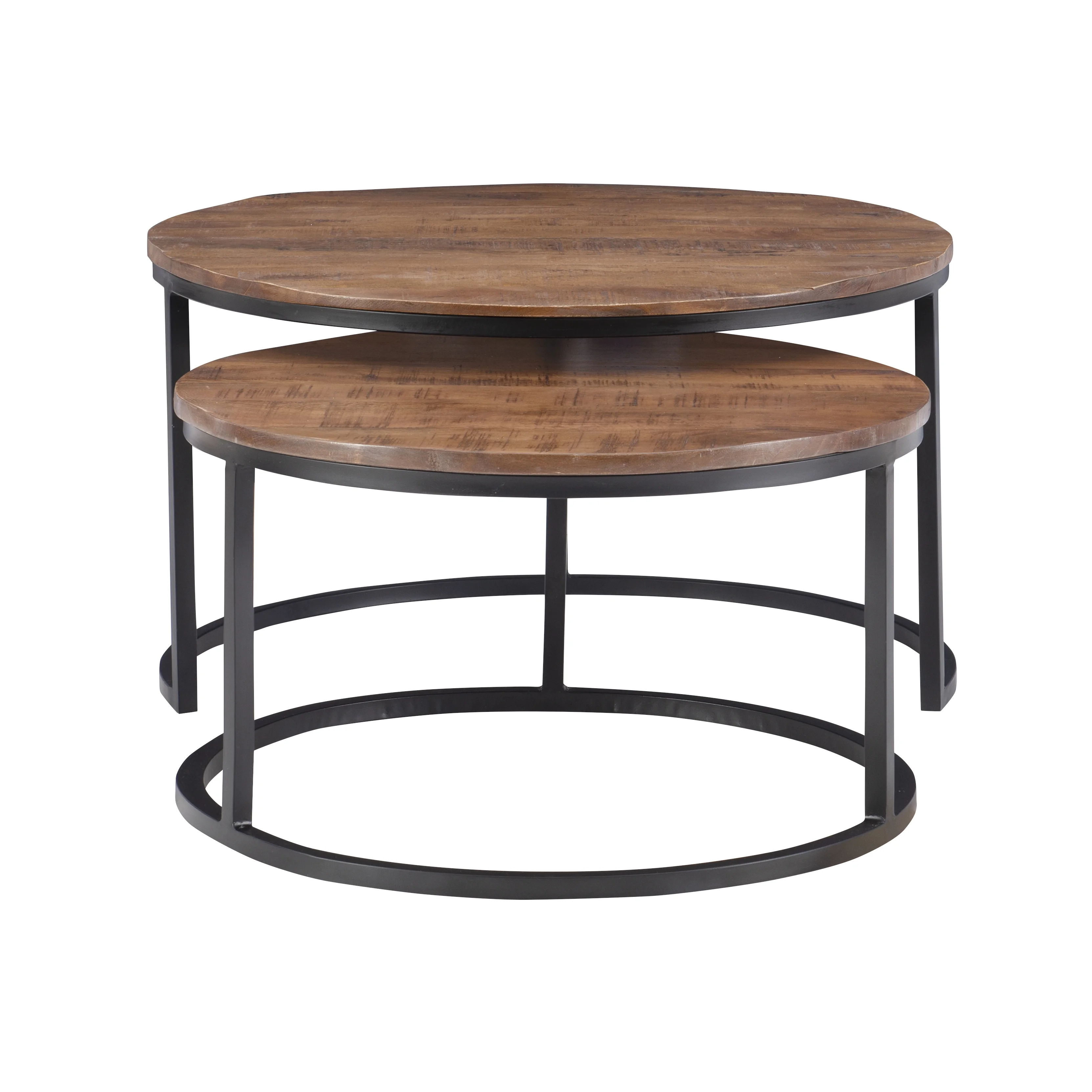 Darden Bohemian Nesting Coffee Tables, Set of 2, Black/Brown - Image 5