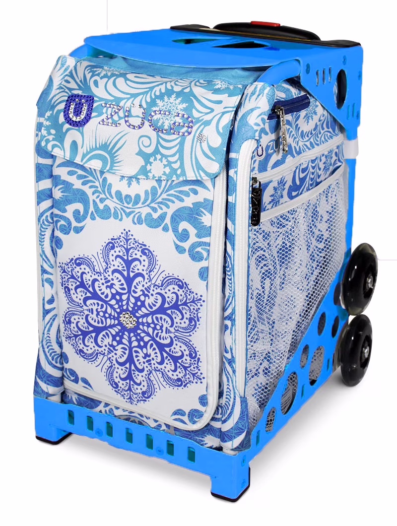 Zuca 18" Sport Bag - Ice Garden (Limited Edition) with Flashing Wheels (Black Frame) - Image 15