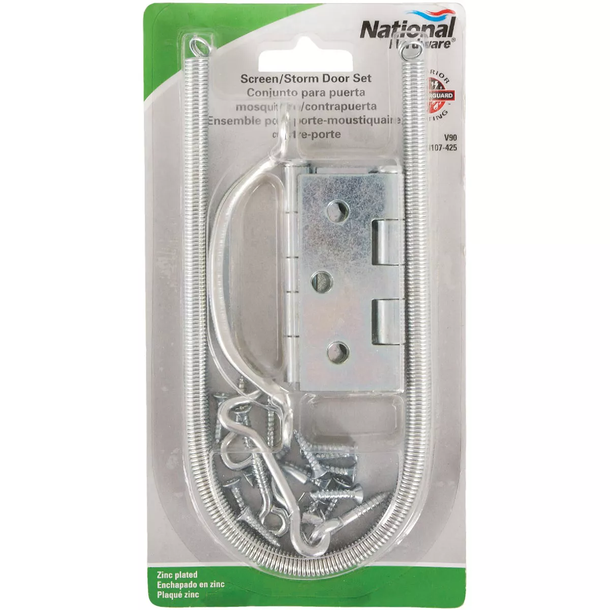 National Hardware Zinc 2-Hinge Screen Door Kit