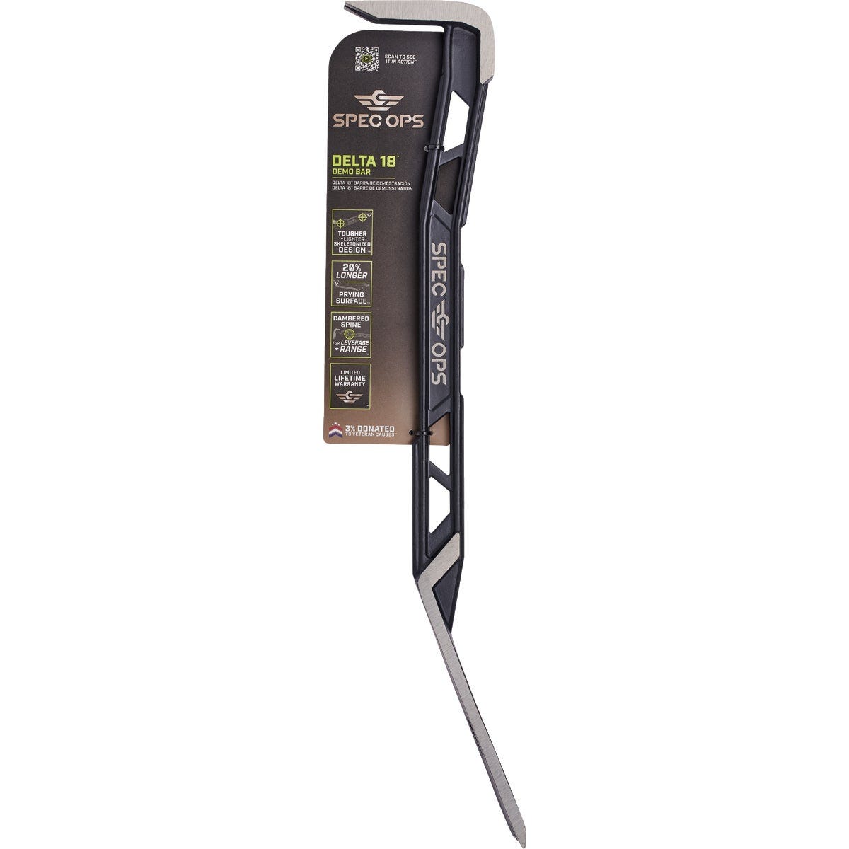 Spec Ops 18 In. High-Carbon Steel Flat Pry Bar