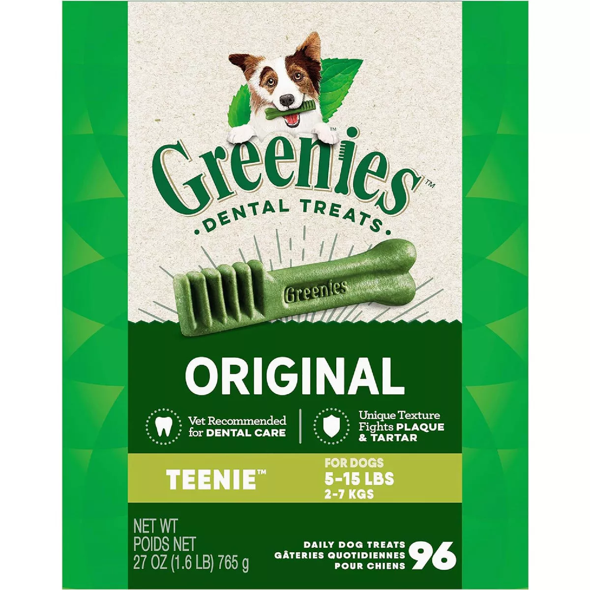Greenies Teenie Toy Dog Original Flavor Dental Dog Treat (96-Pack)