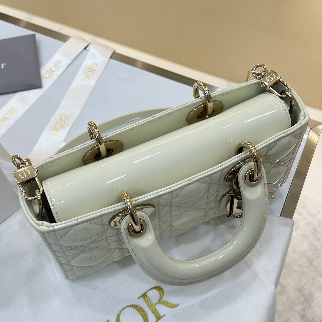 Dior Medium Lady D-Joy Bag White For Women 8,7in/22cm1:1High-quality replica