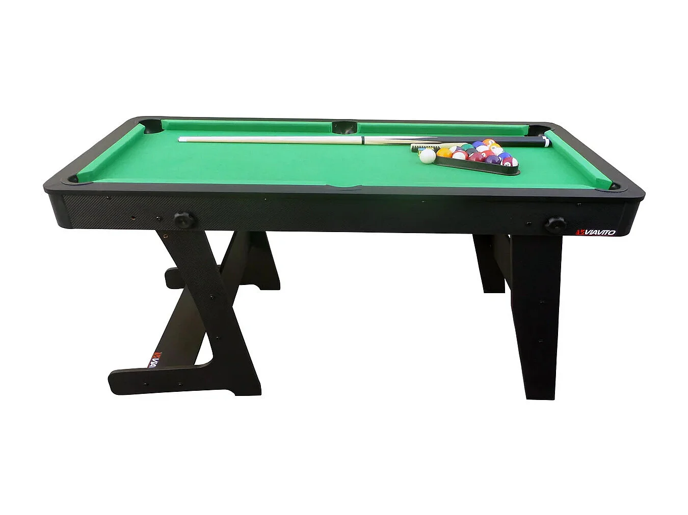 Table de billard pliable - Viavito - Modèle PT100X - Accessoires inclus
