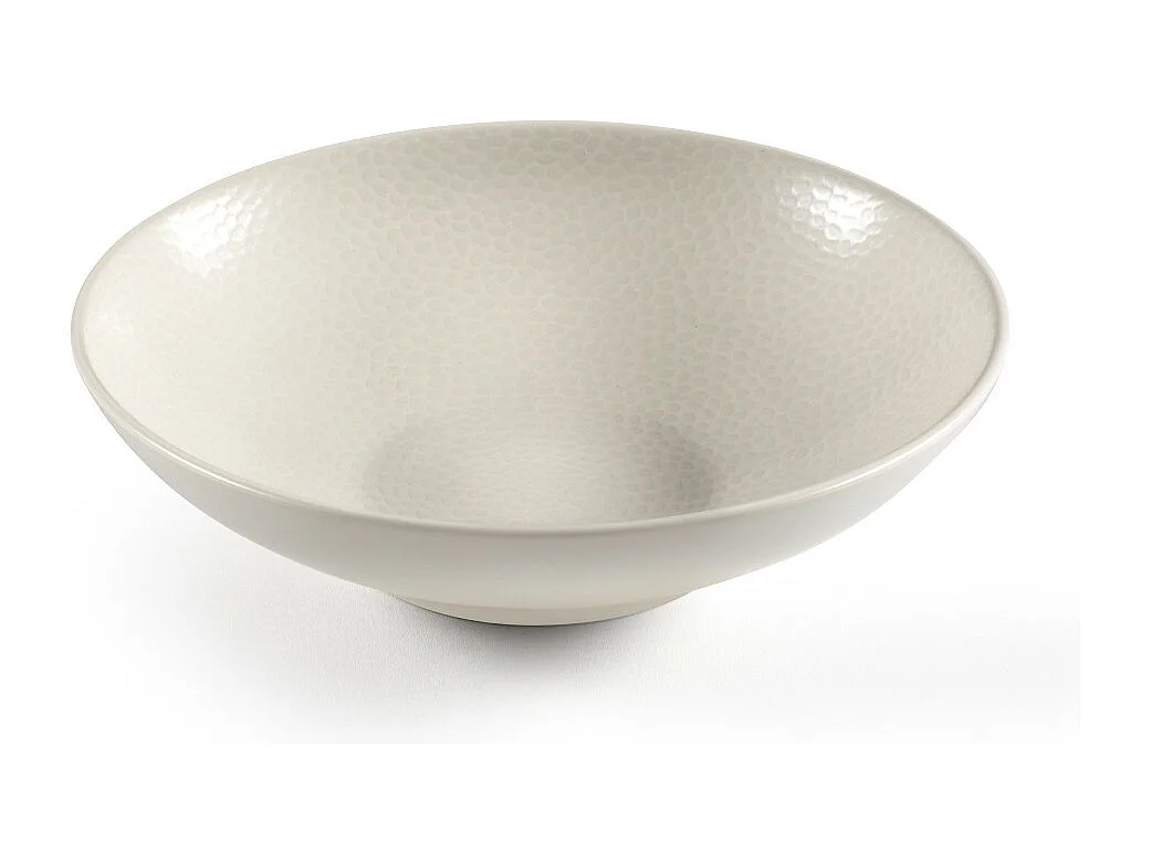 Stone Ivoire - Assiette salade et pâtes 19 cm (lot de 6)