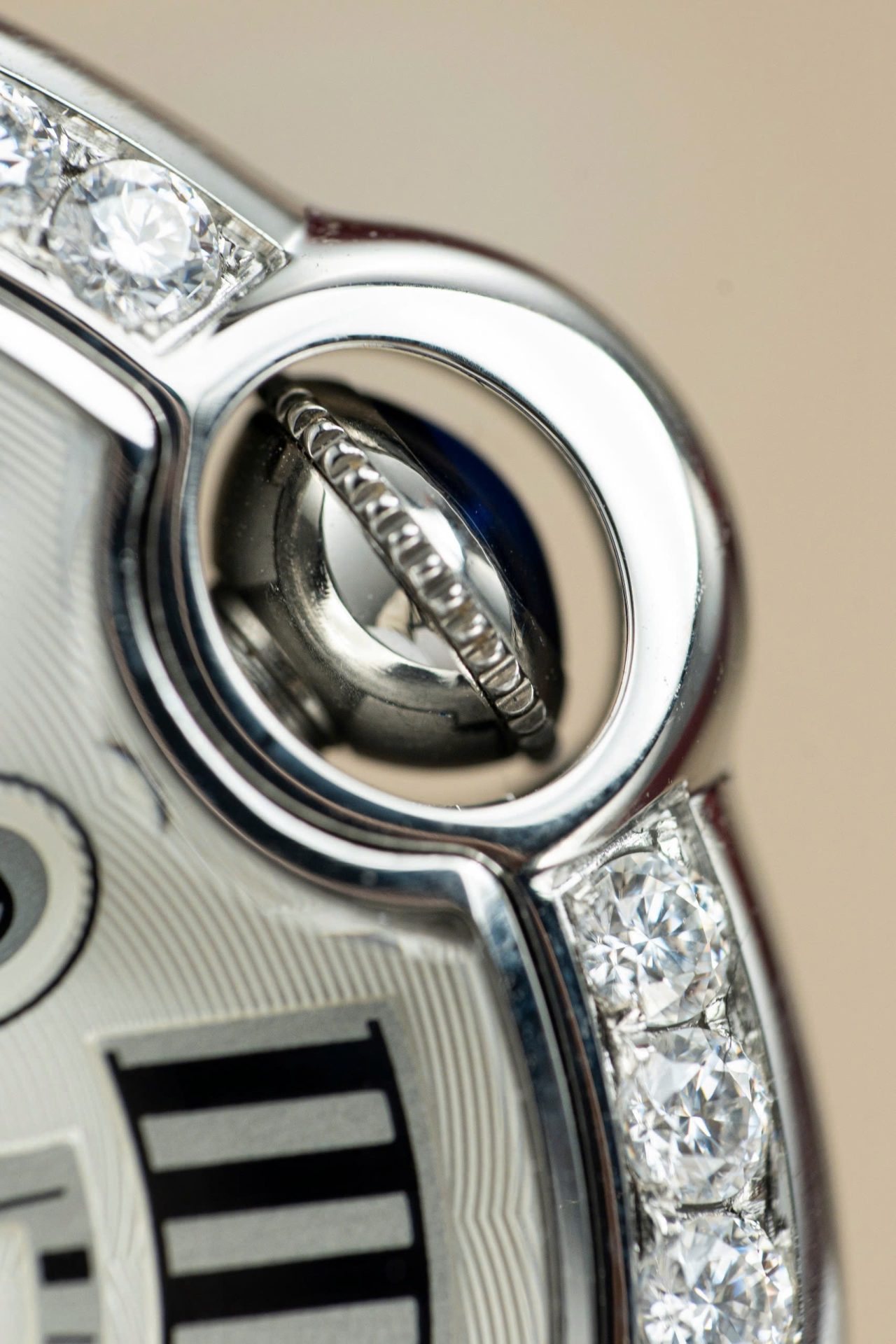 Cartier Ballon Bleu WE9009Z3 White Dial Replica Watch Bezel Diamond Moissanite AF Factory 42mm - Top club
