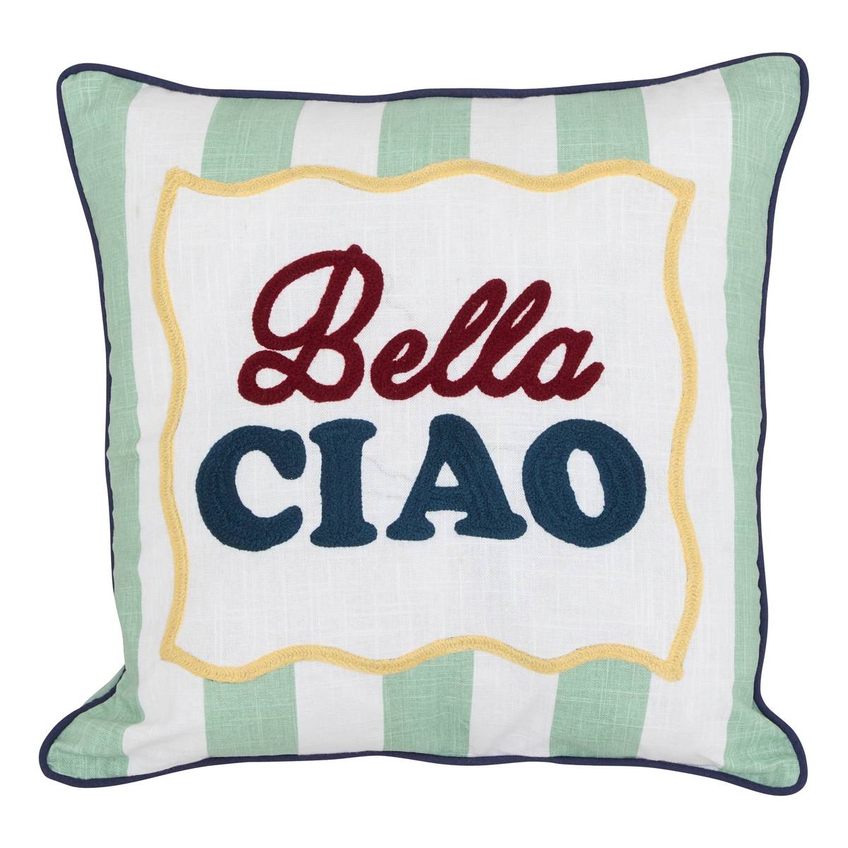 Cushion "Della pasta" celadon green, 40x40 cm