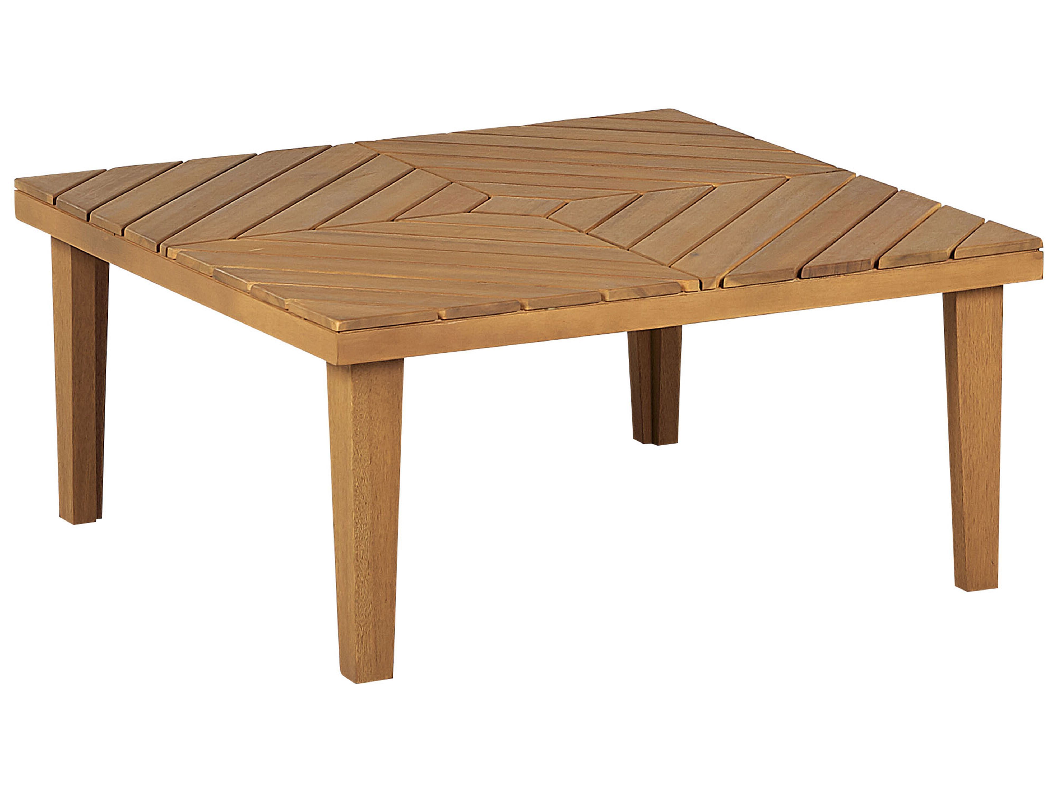 Garden Coffee Table BARATTI 70 cm 70 cm Acacia Wood Brown