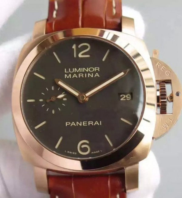 Replica Panerai ZF PAM393 Ladies RG Leather Strap P9000 - Top club