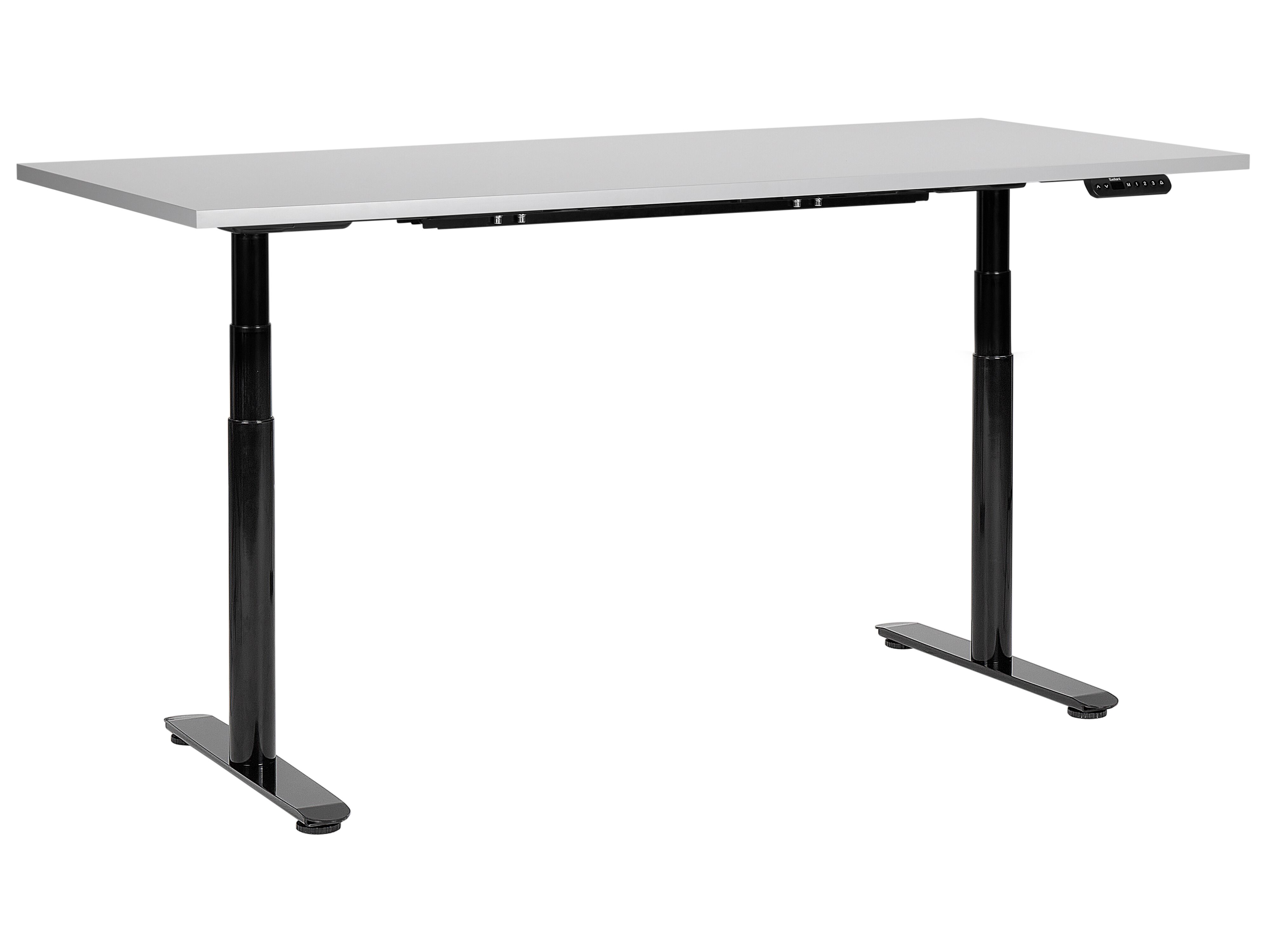 Electric Adjustable Standing Desk DESTINAS Grey/ Black 180 cm 80 cm