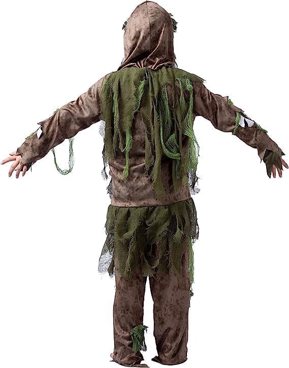 Joyfy Halloween Swamp Skeleton Living Dead Zombie Costume for Boys, Scary Zombie Costume for Kids Halloween Monster Themed Party Dress Up - Image 2 Joyfy Halloween Swamp Skeleton Living Dead Zombie Costume for Boys, Scary Zombie Costume for Kids Halloween Monster Themed Party Dress Up - Image 2