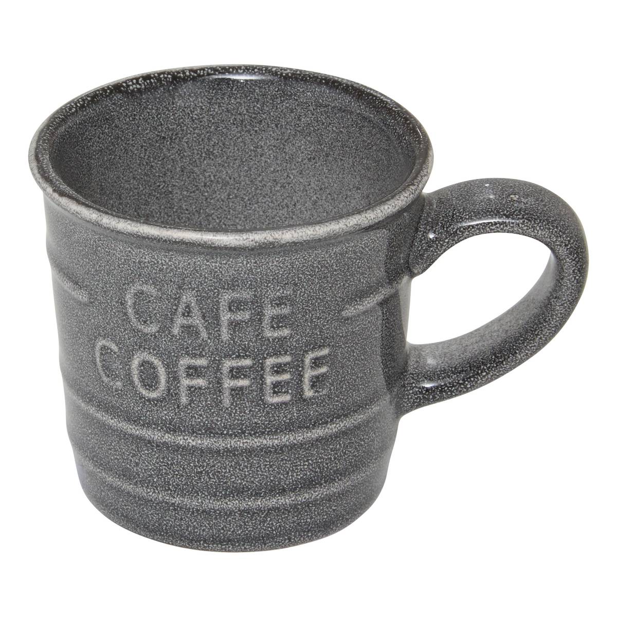 Espresso cup "Cafe" 80 ml, Earthenware, Blue Gray