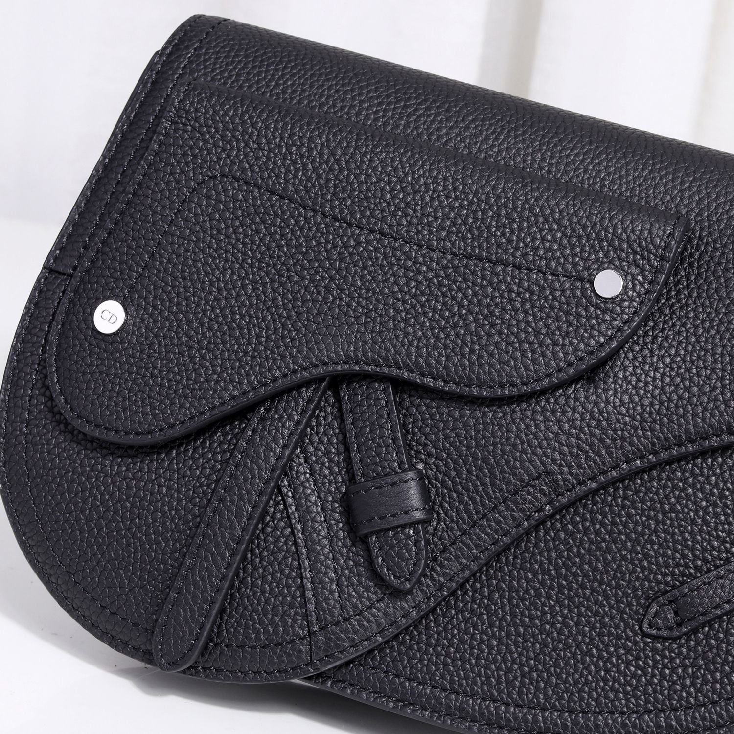 The Saddle Pouch Black For Women‎ 9.5in/24cm CD1:1High-quality replica