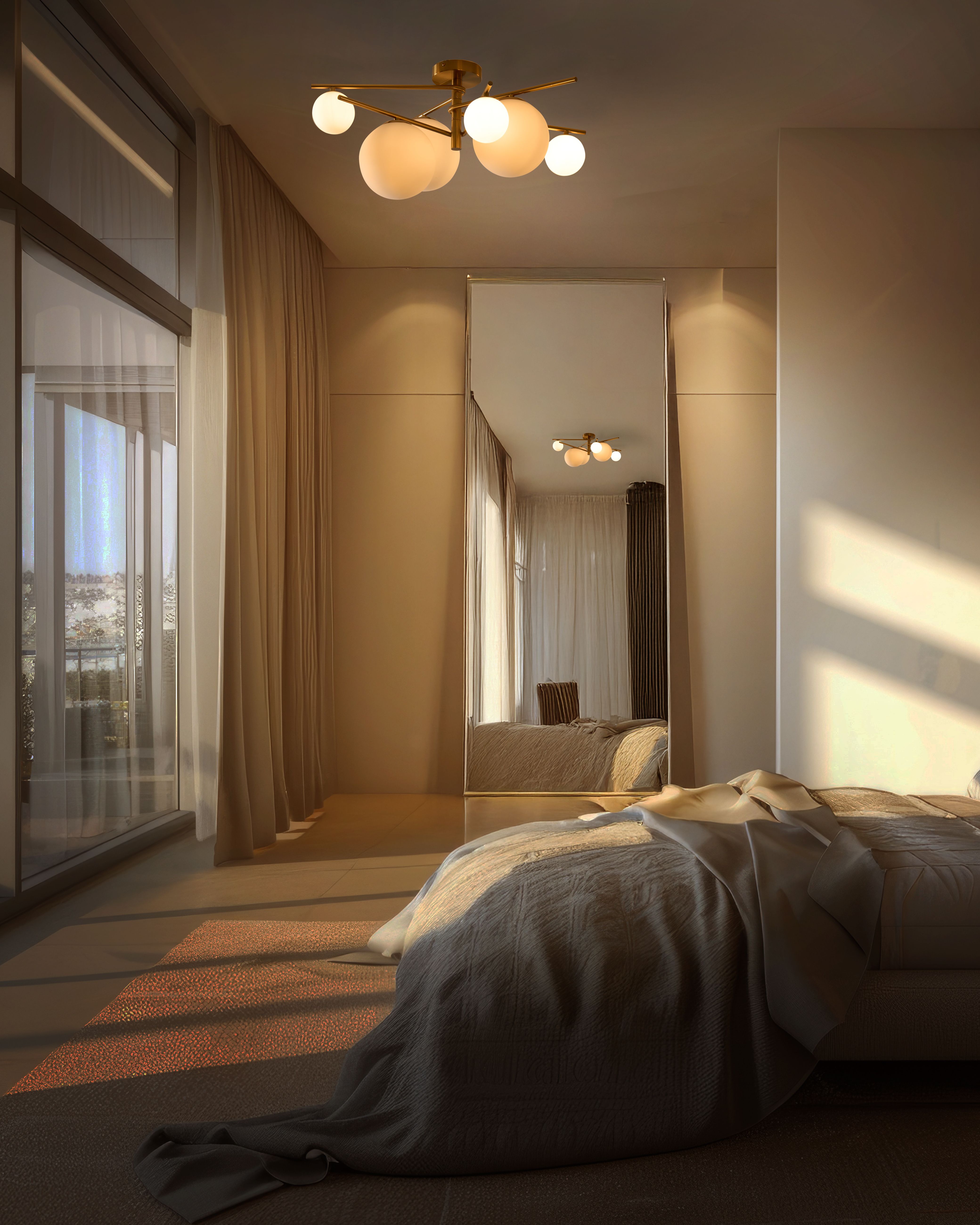 Ceiling Lamp ISAR Metal Gold