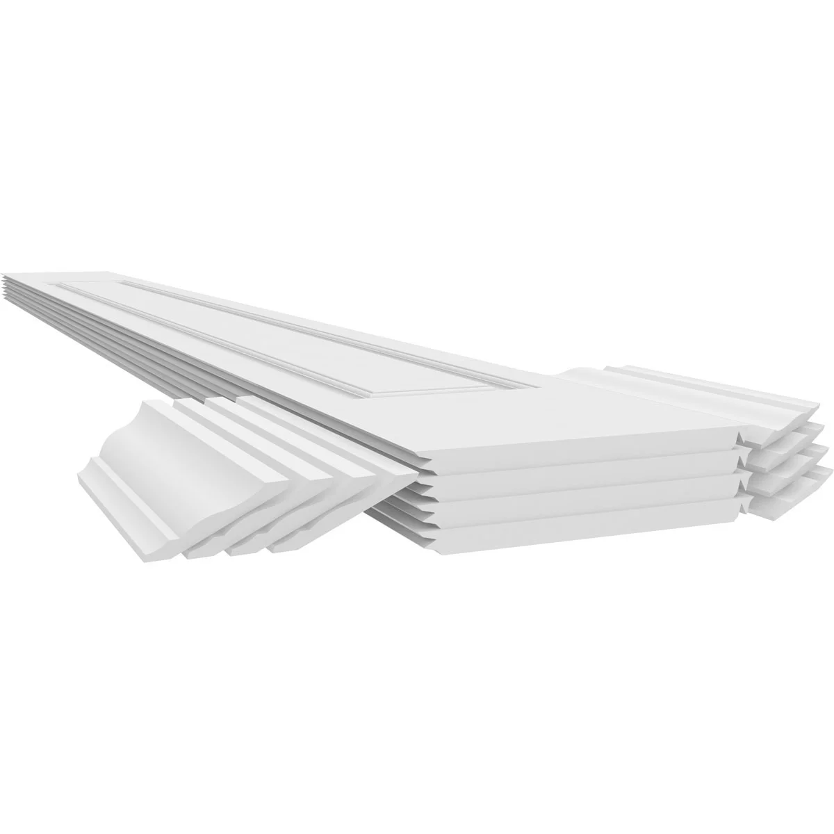 Ekena Millwork 6"W x 8'H Craftsman Classic Square Non-Tapered, Raised Panel PVC Column Kit, Crown Capital & Crown Base - Image 5