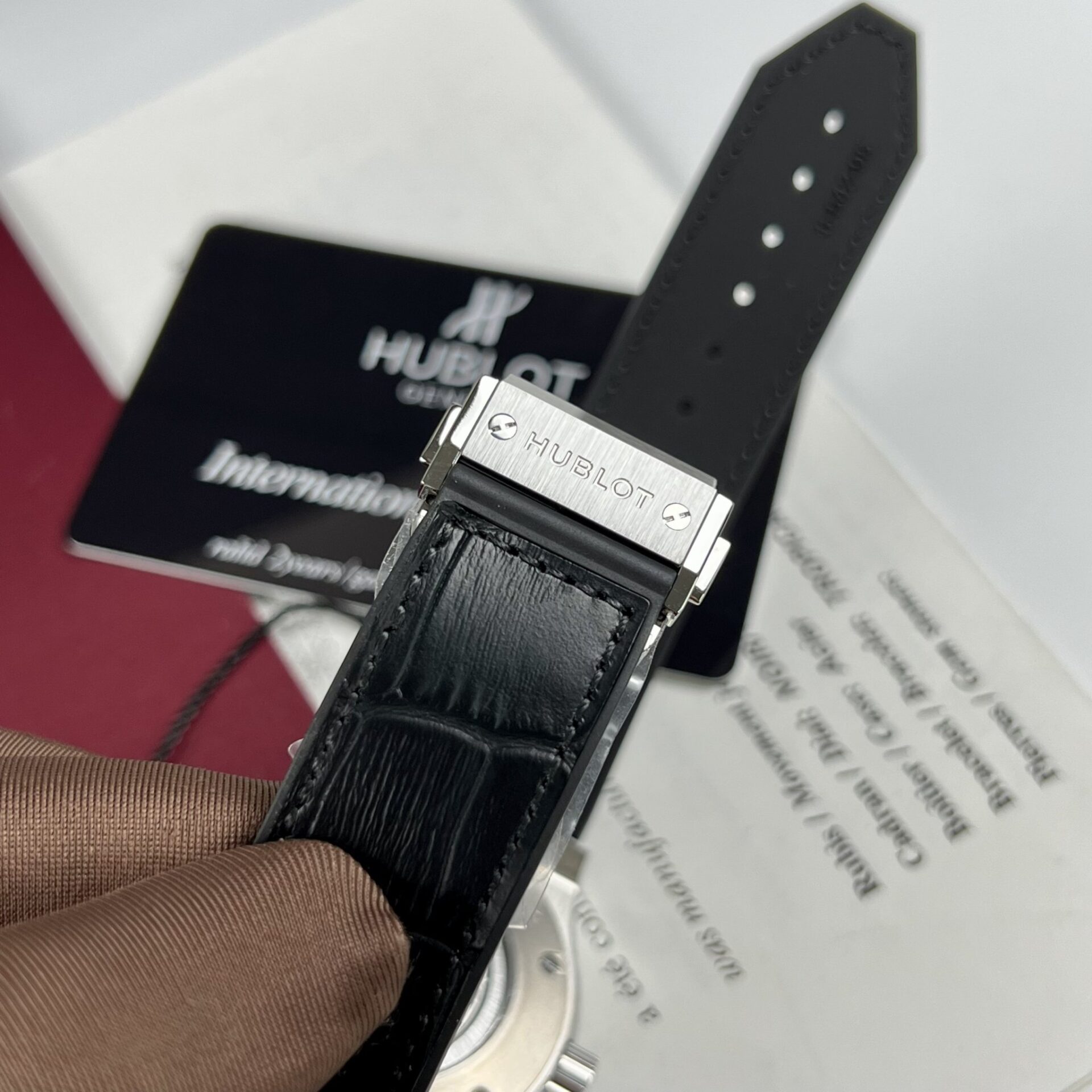 Hublot Replica Watch Classic Fusion Titanium Black Dial JJF Factory 42mm - Top club