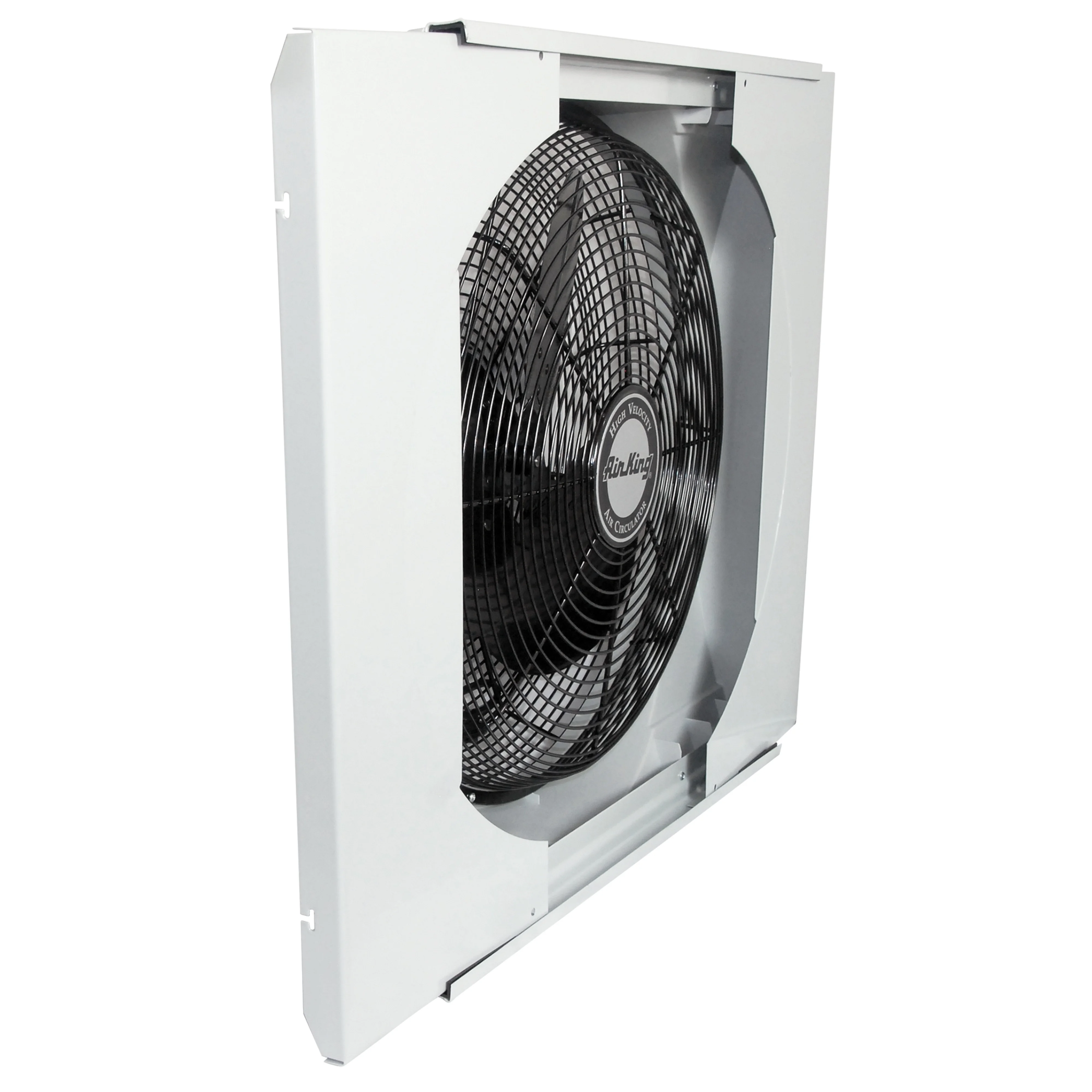 Air King 20" Electric Whole House 120V 3 Speed Window Exhaust Fan with Storm Guard, 9166, New - Image 2