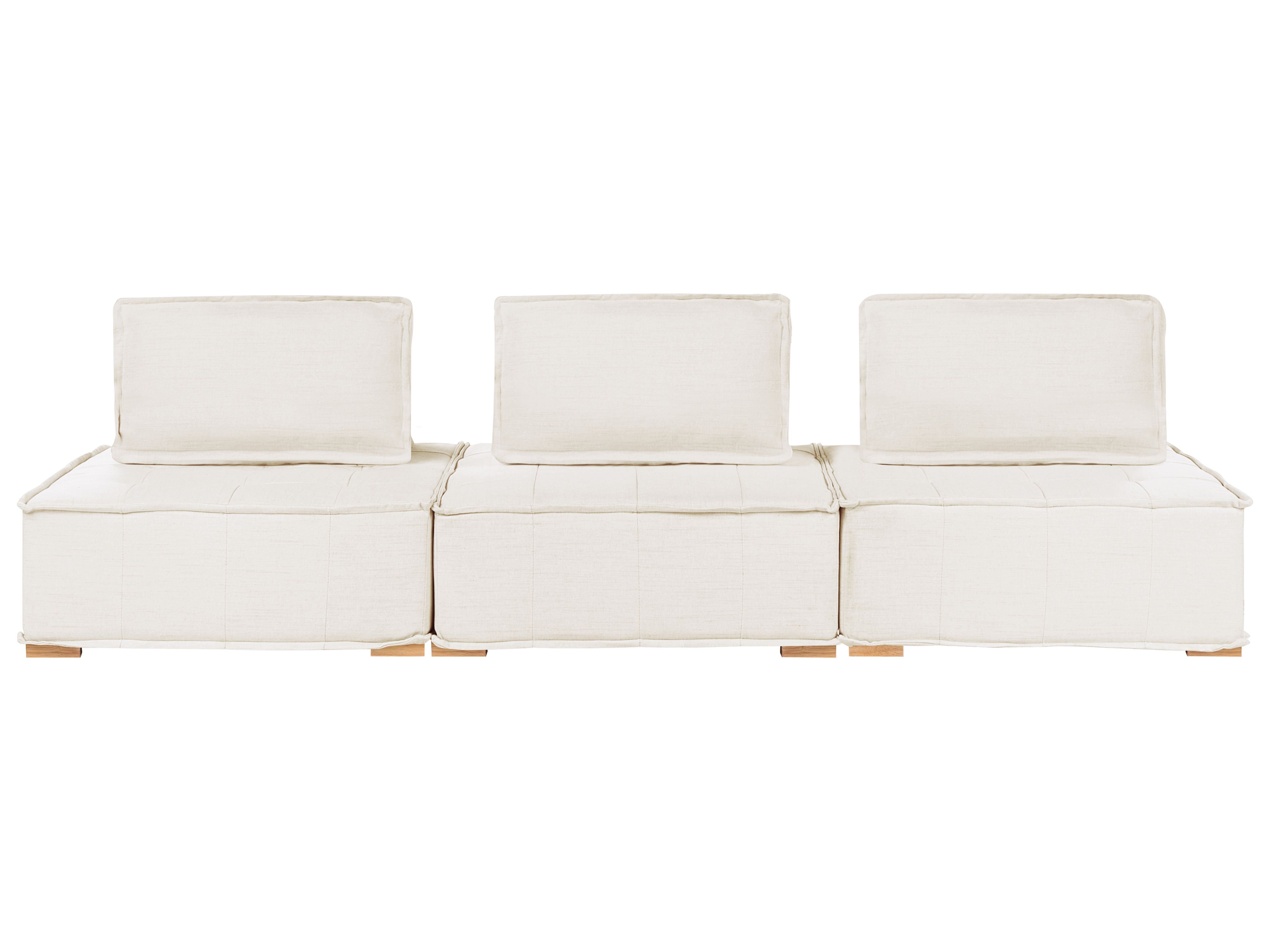 Modular Sofa 3 Seater TIBRO Fabric Off-White