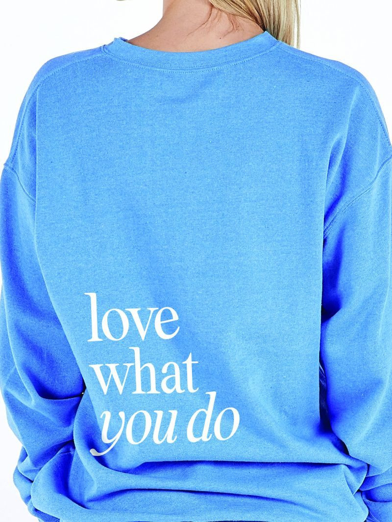 YTH-CREW-LOVE-LAPIS - Simply Southern Outlet