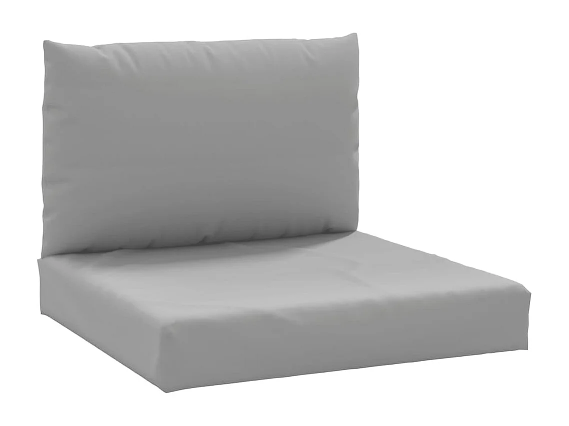 Coussins de palette lot de 2 gris tissu oxford