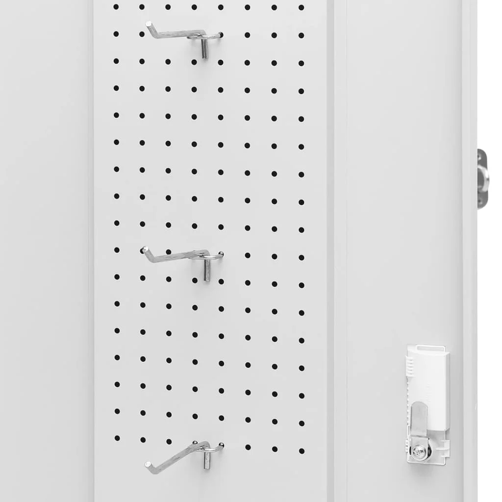 vidaXL Saddle Cabinet Steel Storage Rack Tack Locker Furniture Multi Colors - Image 17