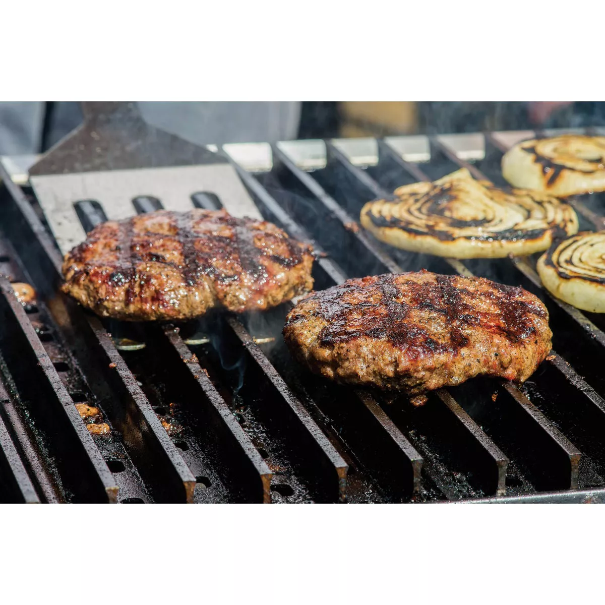 Grill Grate Spatula Flipping Tool