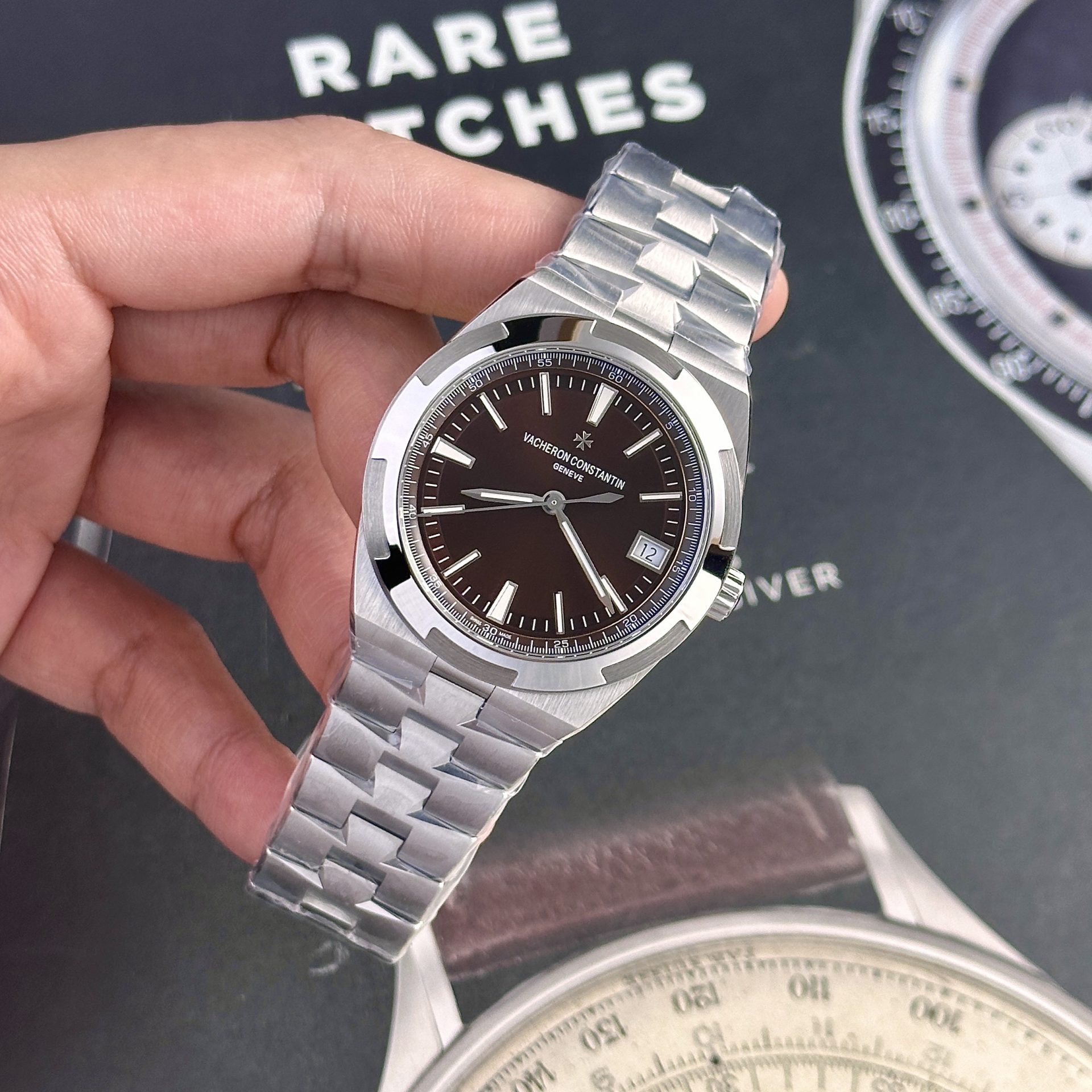 Vacheron Constantin Replica 11 Watch Overseas 4500V Brown Dial Factory PPF 41mm - Top club