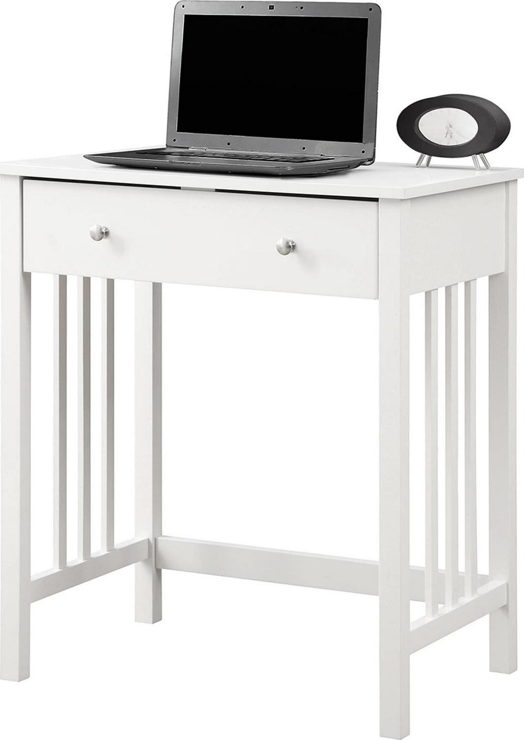 Convenience Concepts Designs2Go 30 inches Tall Mission Desk with Keyboard Drawer. White. All Ages
