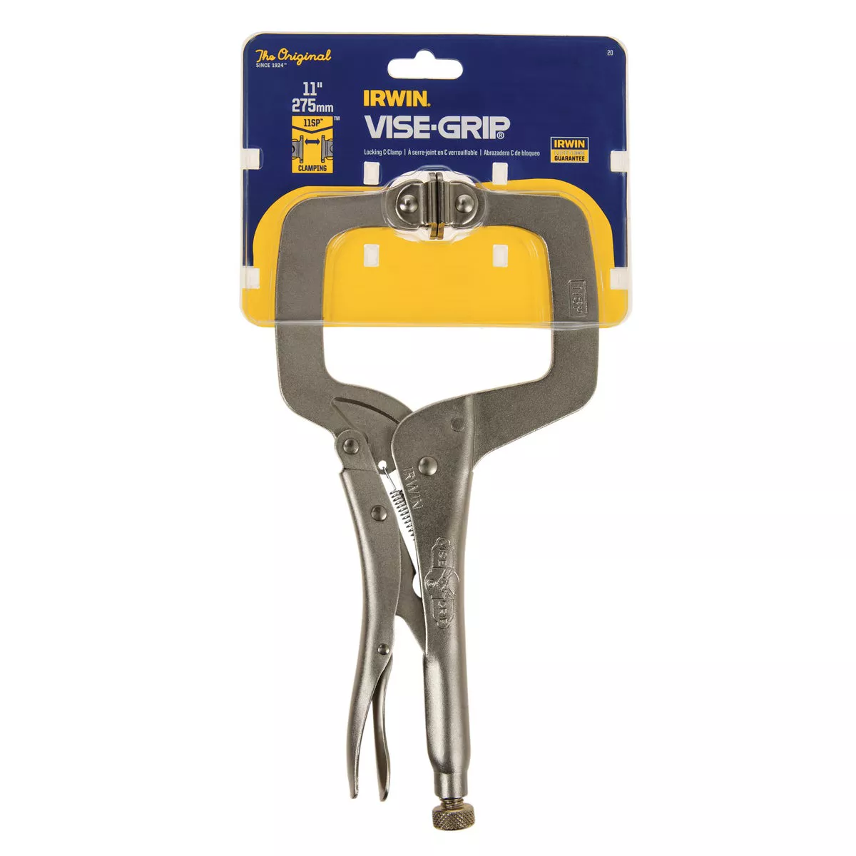 Irwin Vise-Grip 11 In. Locking C-Clamp with Swivel Jaws