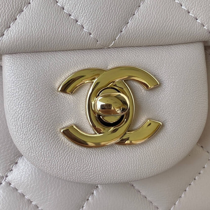 Replica Chanel Mini Flap Bag With Top Handle As2431 In Iridescent Lambskin1:1High-quality replica