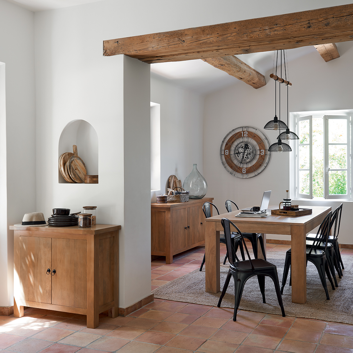 Clock"Lana" Multicoloured, D.90 cm