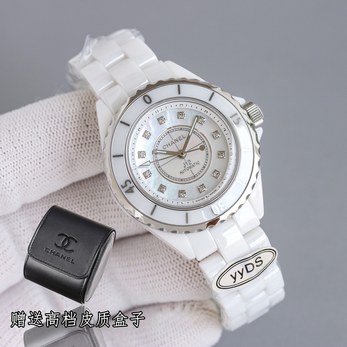 CHANEL J12 33mm - Ceramic - Diamonds(1:1 replica) - Top club