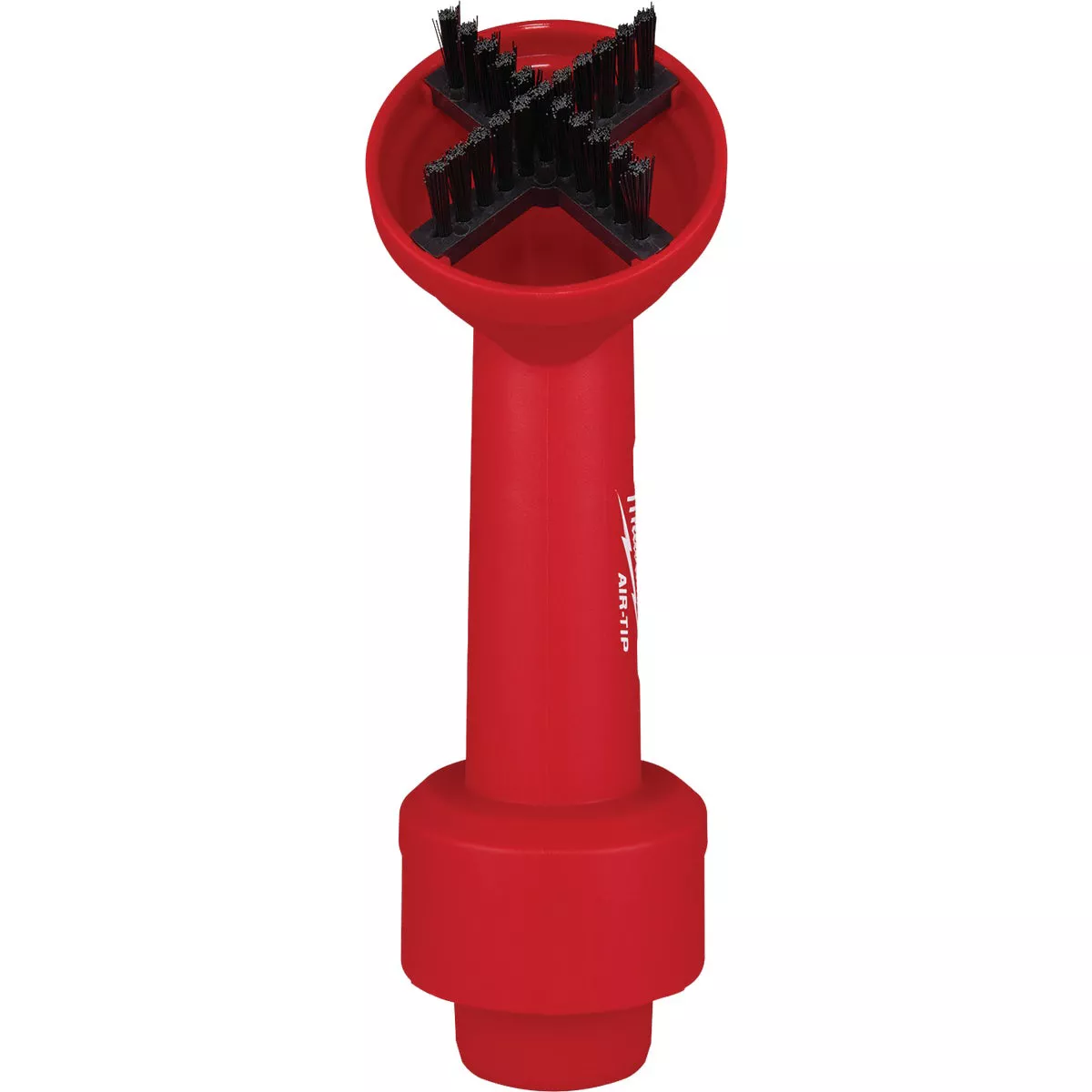 Milwaukee AIR-TIP 1-1/4 In. - 2-1/2 In. Red Plastic Cross Bristle Vacuum Brush