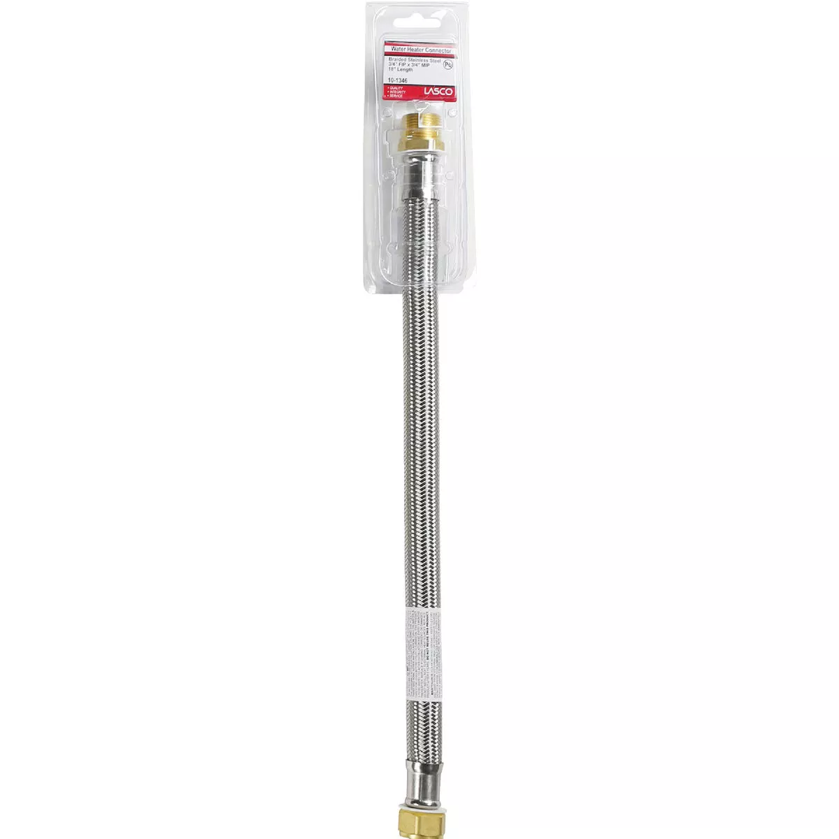Lasco 3/4 In. FIP X 3/4 In. MIP X 18 In. L Water Heater Connector