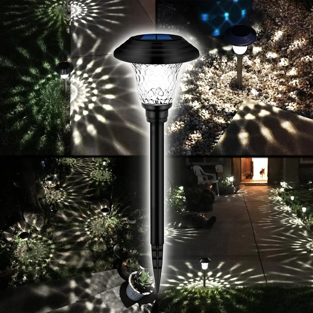 Solar Garden Landscape Lights, 8 Pack - Waterproof Glass Stainless Steel Auto-On/Off - Image 12 Solar Garden Landscape Lights, 8 Pack - Waterproof Glass Stainless Steel Auto-On/Off - Image 12