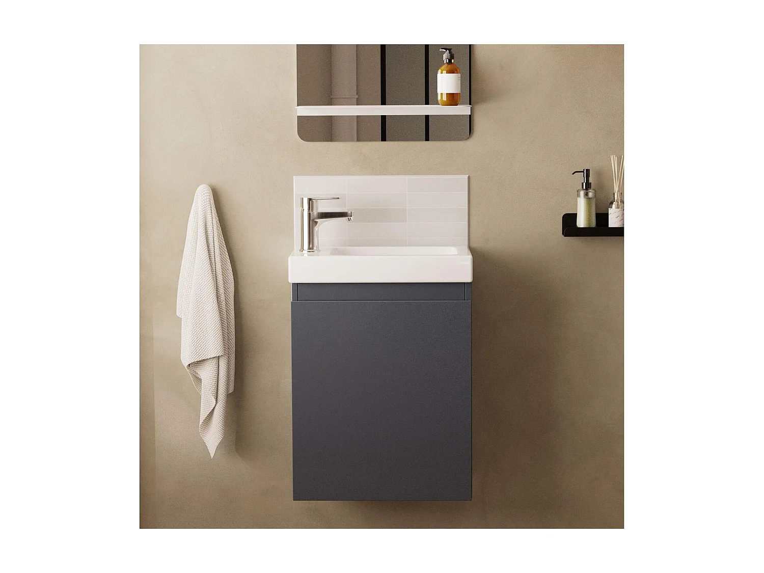 Meuble lave-mains LISA suspendu 41 cm