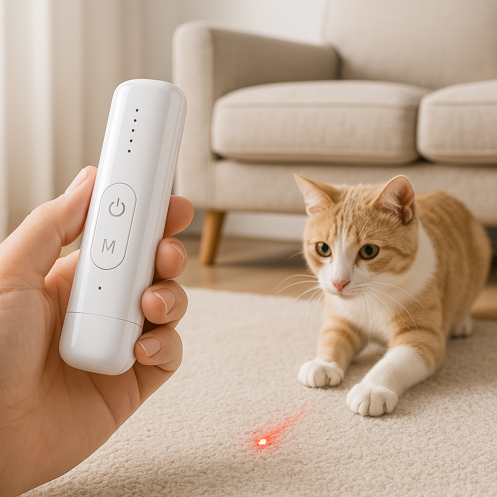 Oplaadbaar Interactief Laserspeelgoed voor Katten – Draagbaar en Milieuvriendelijk, Veilig voor Huisdieren