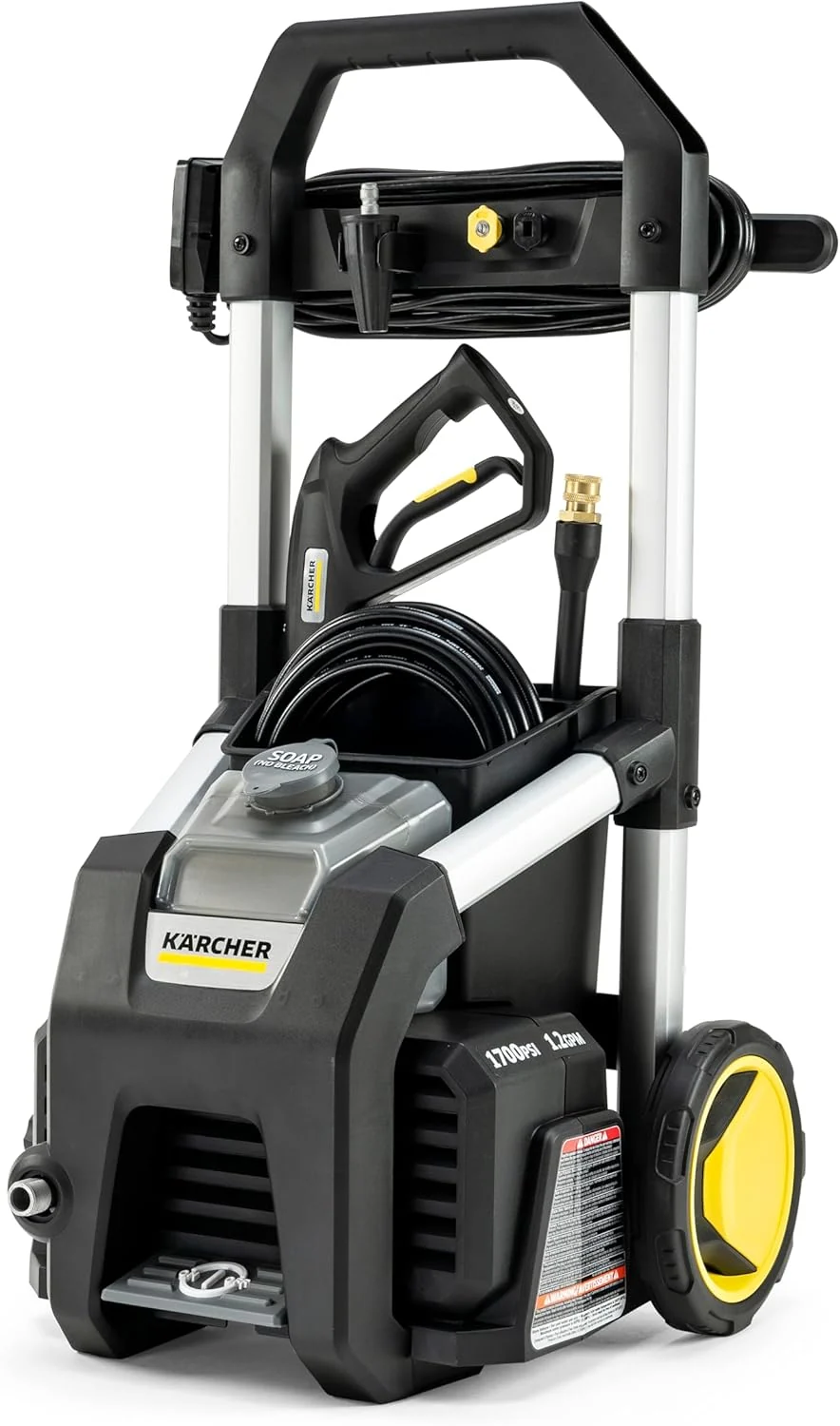 Karcher Electric Pressure Washer, 1700 PSI, 1.2 Max. GPM, 3 Spray Nozzles - K1700 Karcher Electric Pressure Washer, 1700 PSI, 1.2 Max. GPM, 3 Spray Nozzles - K1700