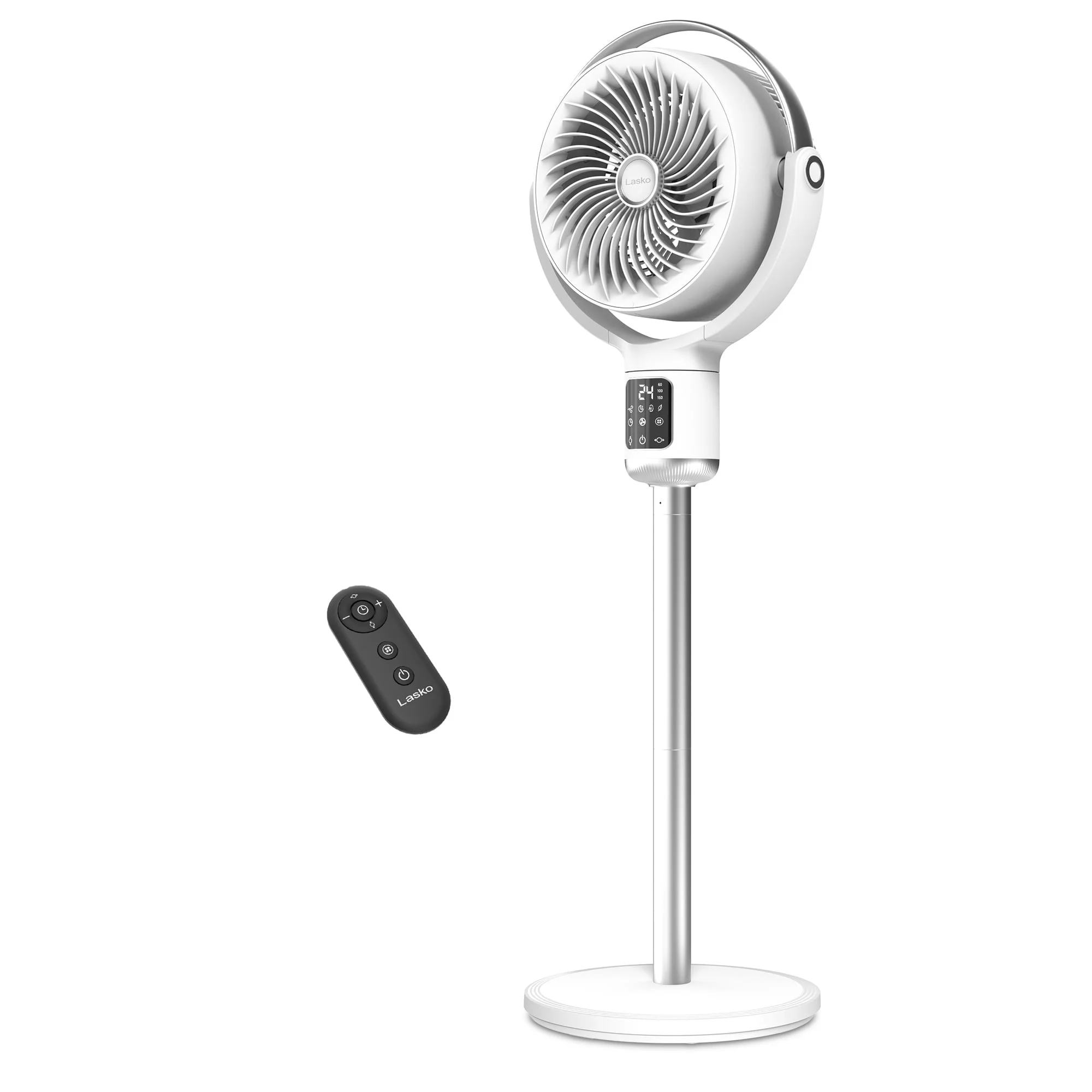 Lasko Whirlwind 7�� 24-Speed Orbital Motion 25ft/s Airflow Remote Control Pedestal Fan, APDC301 - Image 20