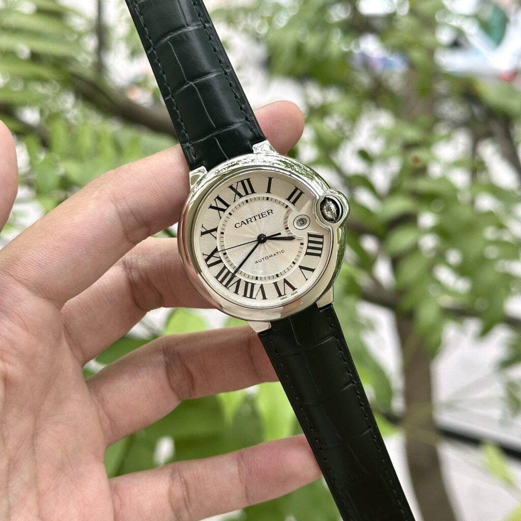 Cartier Replica Watch Ballon Bleu Leather Strap AF Factory 42mm - Elite Watch Atelier
