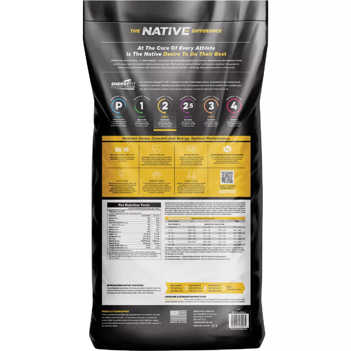 Native Level 2 Performance Nutrition 40 Lb. Dry Dog Food