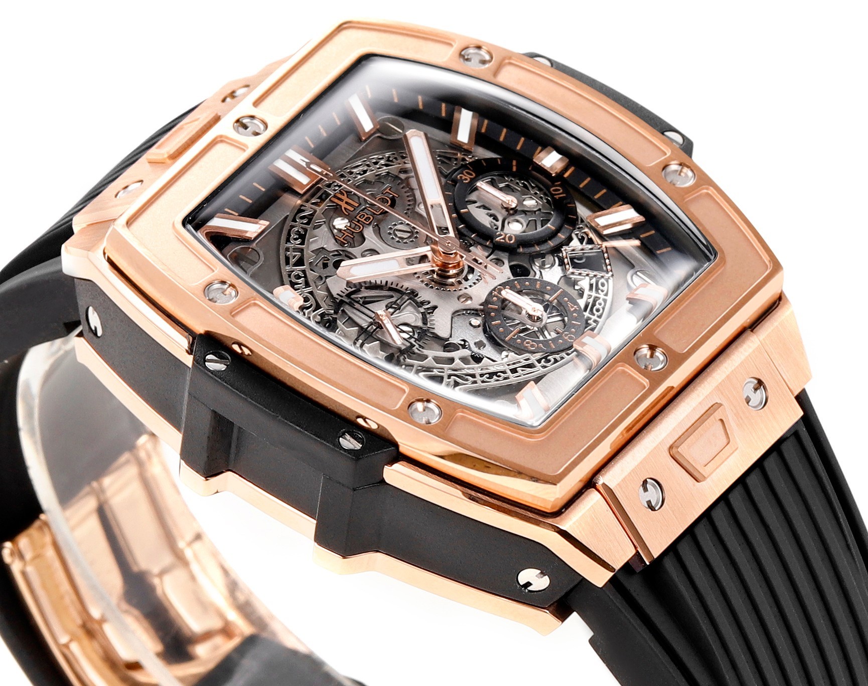 Hublot Spirit of Big Bang Textured Rubber Strap(1:1 replica) - Top club