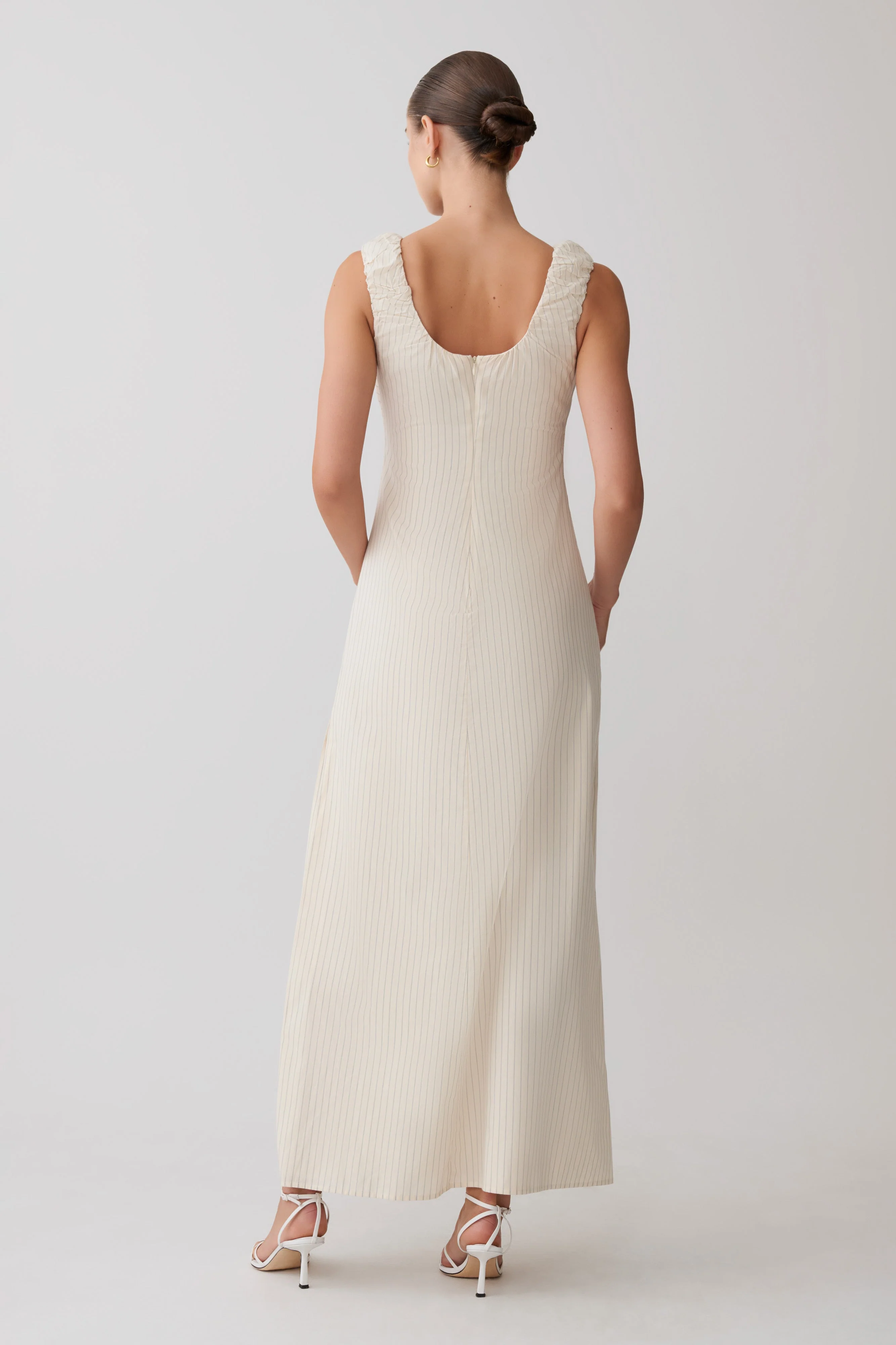 Anisa Scoop Neck Maxi Dress - Stripe