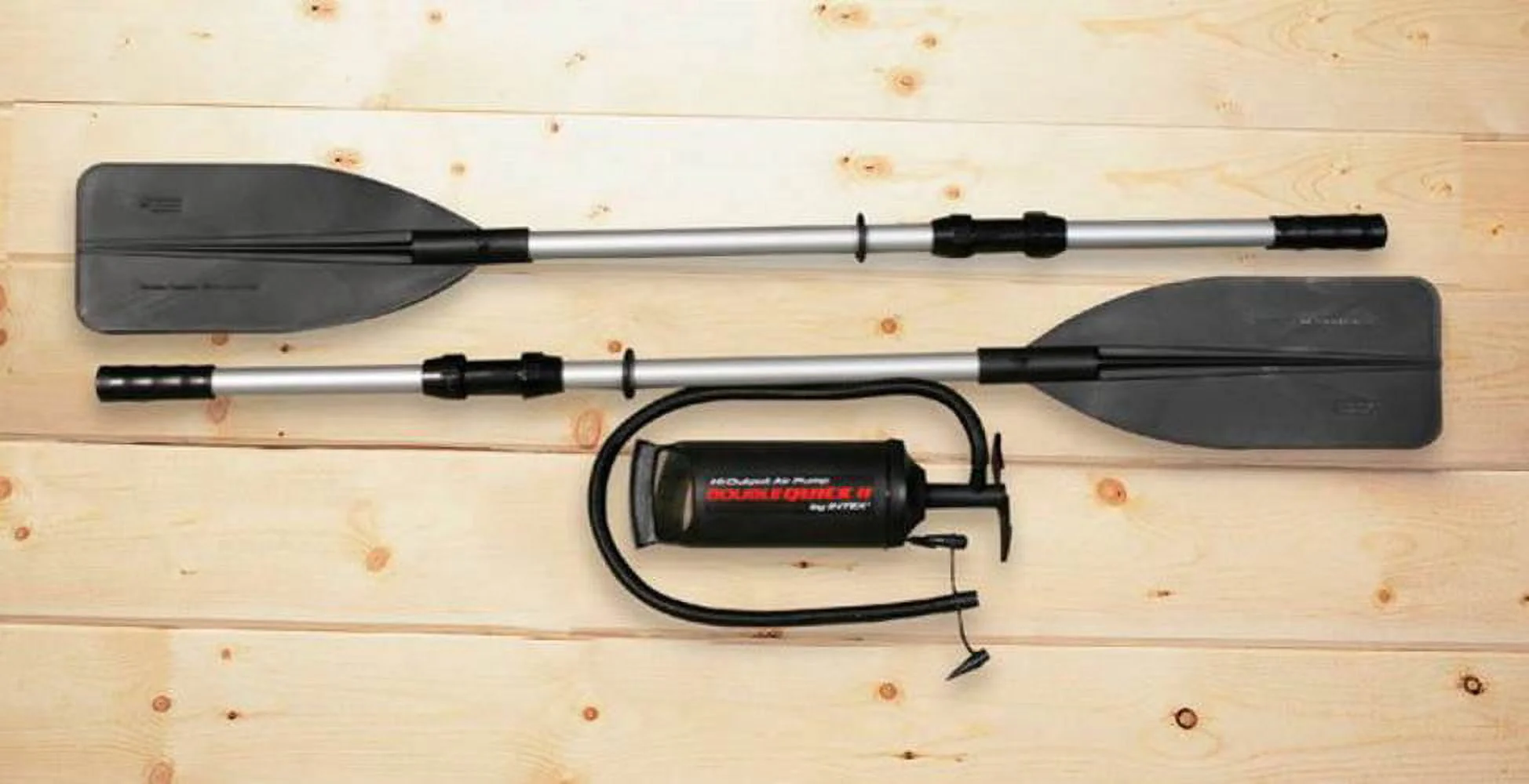 Intex Excursion 4 Inflatable Raft Set w/ 2 Transom Mount 8 Speed Trolling Motors - Image 8