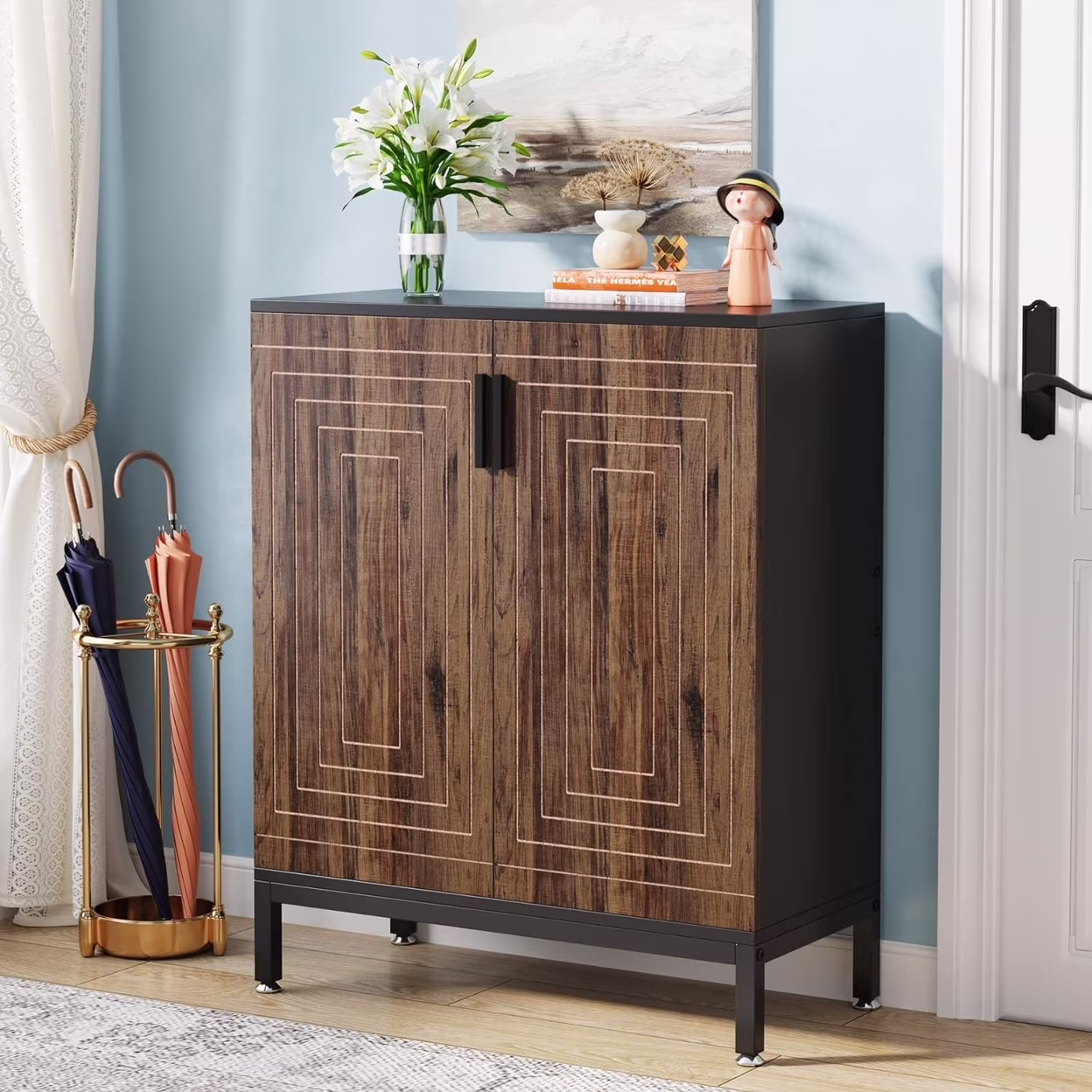 Tribesigns 20 Pairs Shoe Storag Cabinet for Entryway - Image 2