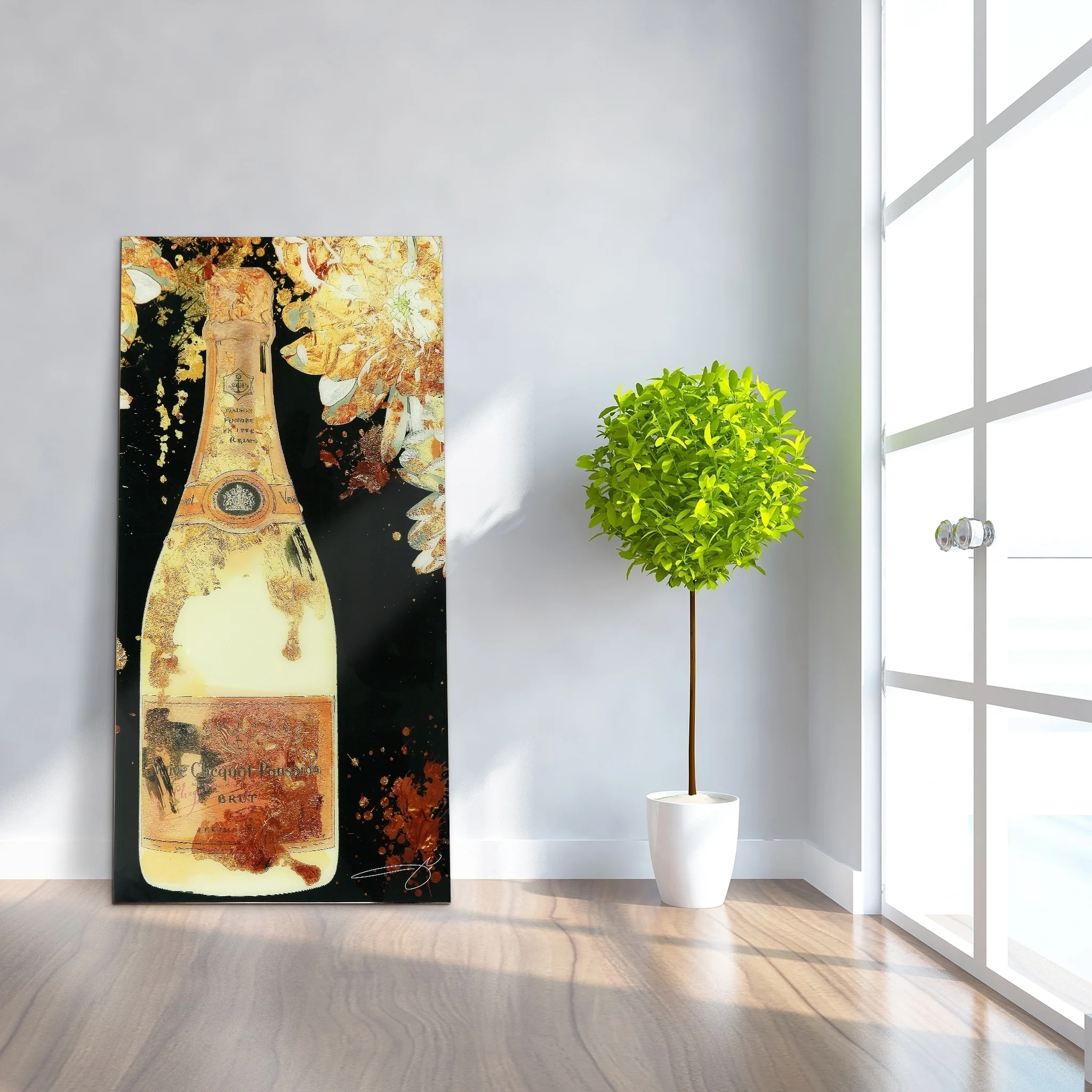 Empire Art Direct Blue Splash Frameless Free Floating Tempered Glass Panel Graphic Wall Art, 72" x 36", Ready to Hang - Image 23