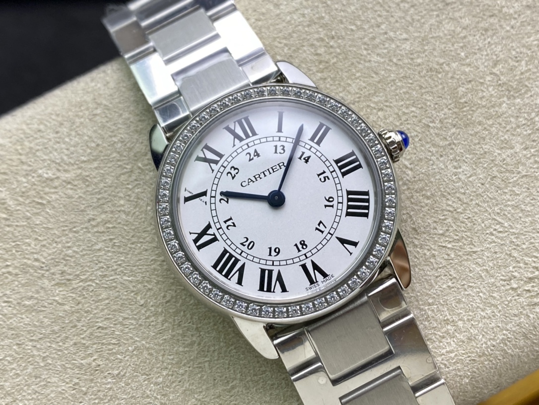 Cartier London Roman Numeral Couple's Watch Small 29.5mm(1:1 replica) - Elite Watch Atelier