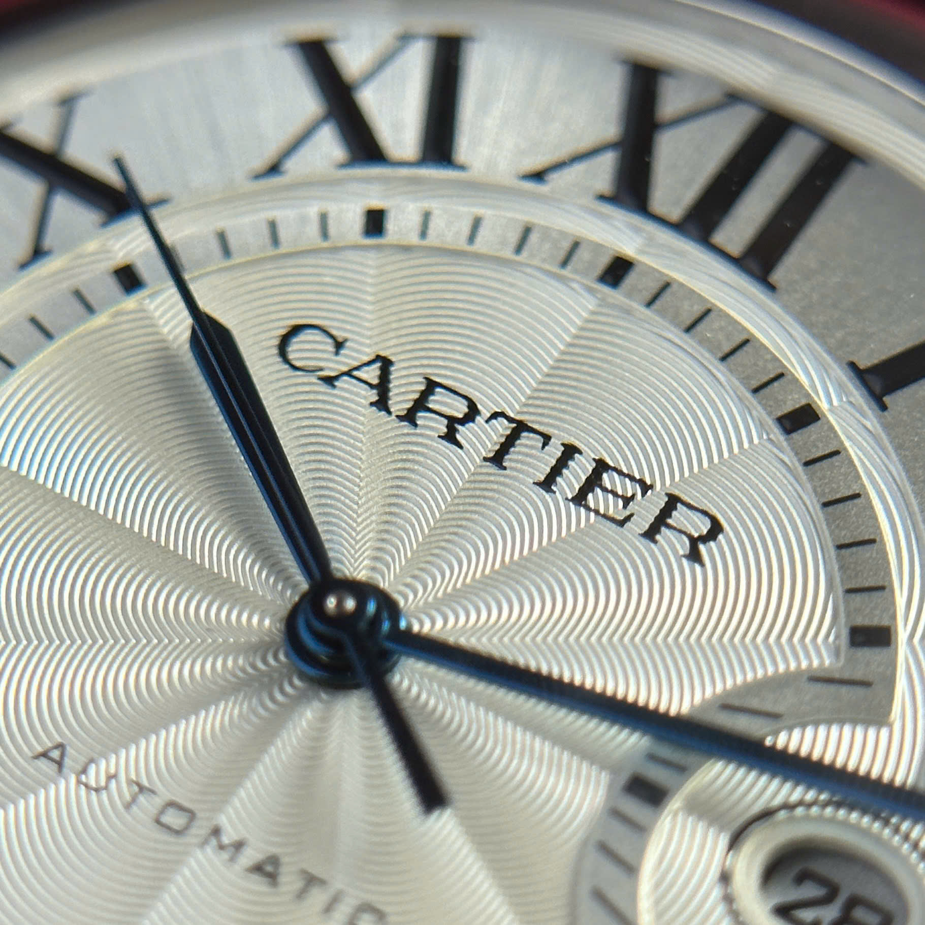 Cartier Ballon Bleu Replica Watch Dial White Leather Strap AF Factory 42mm - Top club