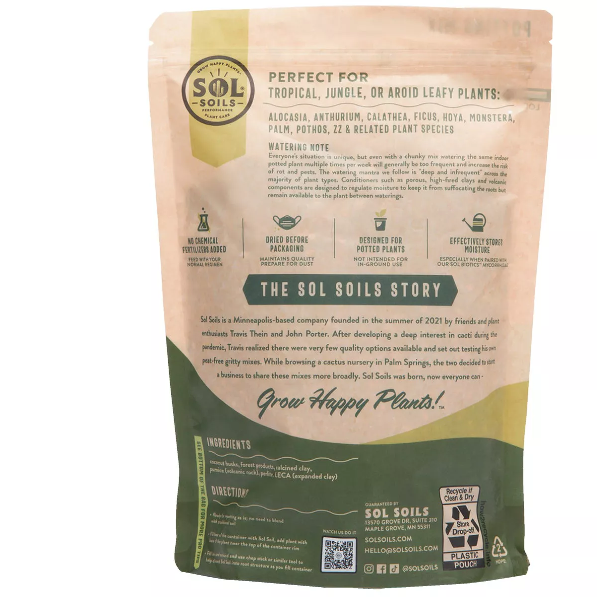 Sol Soils 1 Qt. Houseplant Chunky Mix
