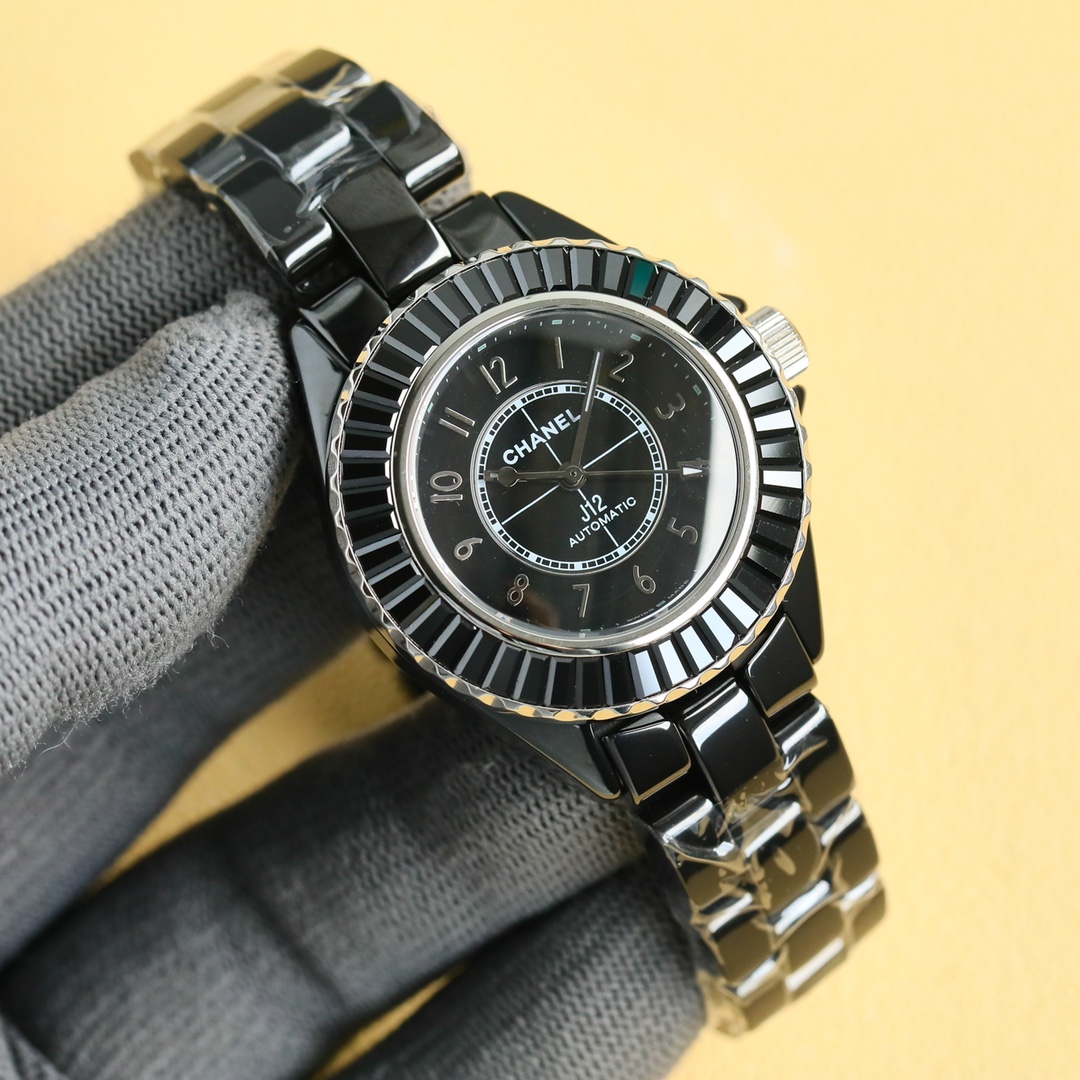 New Super Ceramic - Chanel J12 33mm watch! Goddess Benefits - Black(1:1 replica) - Top club